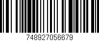 Código de barras (EAN, GTIN, SKU, ISBN): '748927056679'