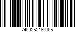 Código de barras (EAN, GTIN, SKU, ISBN): '7489353168385'
