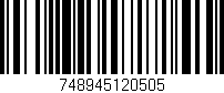 Código de barras (EAN, GTIN, SKU, ISBN): '748945120505'