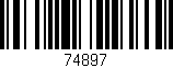 Código de barras (EAN, GTIN, SKU, ISBN): '74897'