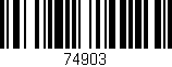Código de barras (EAN, GTIN, SKU, ISBN): '74903'