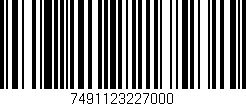 Código de barras (EAN, GTIN, SKU, ISBN): '7491123227000'