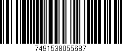 Código de barras (EAN, GTIN, SKU, ISBN): '7491538055687'