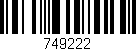 Código de barras (EAN, GTIN, SKU, ISBN): '749222'