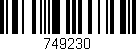 Código de barras (EAN, GTIN, SKU, ISBN): '749230'