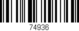 Código de barras (EAN, GTIN, SKU, ISBN): '74936'