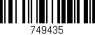 Código de barras (EAN, GTIN, SKU, ISBN): '749435'