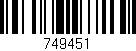 Código de barras (EAN, GTIN, SKU, ISBN): '749451'