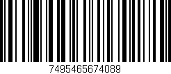Código de barras (EAN, GTIN, SKU, ISBN): '7495465674089'