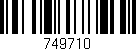 Código de barras (EAN, GTIN, SKU, ISBN): '749710'