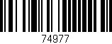 Código de barras (EAN, GTIN, SKU, ISBN): '74977'
