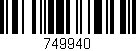 Código de barras (EAN, GTIN, SKU, ISBN): '749940'