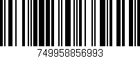 Código de barras (EAN, GTIN, SKU, ISBN): '749958856993'