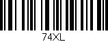 Código de barras (EAN, GTIN, SKU, ISBN): '74XL'