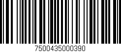 Código de barras (EAN, GTIN, SKU, ISBN): '7500435000390'