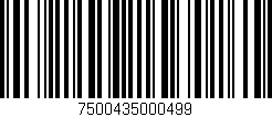 Código de barras (EAN, GTIN, SKU, ISBN): '7500435000499'