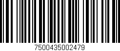 Código de barras (EAN, GTIN, SKU, ISBN): '7500435002479'