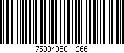 Código de barras (EAN, GTIN, SKU, ISBN): '7500435011266'