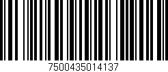 Código de barras (EAN, GTIN, SKU, ISBN): '7500435014137'