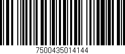 Código de barras (EAN, GTIN, SKU, ISBN): '7500435014144'