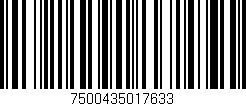 Código de barras (EAN, GTIN, SKU, ISBN): '7500435017633'