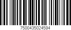 Código de barras (EAN, GTIN, SKU, ISBN): '7500435024594'