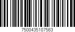 Código de barras (EAN, GTIN, SKU, ISBN): '7500435107563'