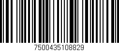 Código de barras (EAN, GTIN, SKU, ISBN): '7500435108829'