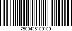 Código de barras (EAN, GTIN, SKU, ISBN): '7500435109109'