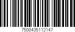 Código de barras (EAN, GTIN, SKU, ISBN): '7500435112147'