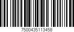 Código de barras (EAN, GTIN, SKU, ISBN): '7500435113458'