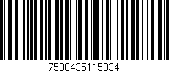 Código de barras (EAN, GTIN, SKU, ISBN): '7500435115834'