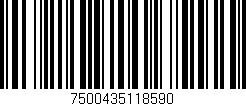 Código de barras (EAN, GTIN, SKU, ISBN): '7500435118590'