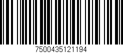 Código de barras (EAN, GTIN, SKU, ISBN): '7500435121194'