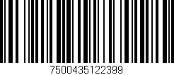 Código de barras (EAN, GTIN, SKU, ISBN): '7500435122399'