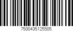 Código de barras (EAN, GTIN, SKU, ISBN): '7500435125505'