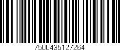 Código de barras (EAN, GTIN, SKU, ISBN): '7500435127264'