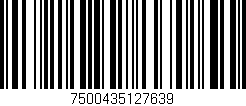 Código de barras (EAN, GTIN, SKU, ISBN): '7500435127639'