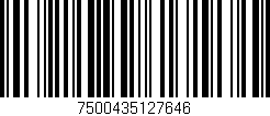 Código de barras (EAN, GTIN, SKU, ISBN): '7500435127646'