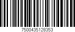 Código de barras (EAN, GTIN, SKU, ISBN): '7500435128353'