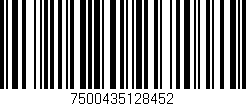 Código de barras (EAN, GTIN, SKU, ISBN): '7500435128452'
