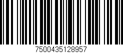Código de barras (EAN, GTIN, SKU, ISBN): '7500435128957'