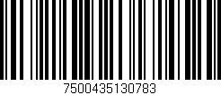 Código de barras (EAN, GTIN, SKU, ISBN): '7500435130783'