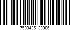 Código de barras (EAN, GTIN, SKU, ISBN): '7500435130806'