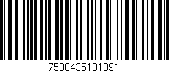 Código de barras (EAN, GTIN, SKU, ISBN): '7500435131391'