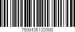 Código de barras (EAN, GTIN, SKU, ISBN): '7500435132008'