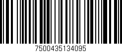 Código de barras (EAN, GTIN, SKU, ISBN): '7500435134095'