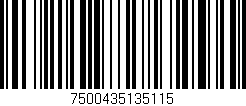 Código de barras (EAN, GTIN, SKU, ISBN): '7500435135115'