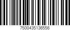 Código de barras (EAN, GTIN, SKU, ISBN): '7500435136556'