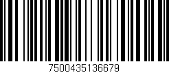 Código de barras (EAN, GTIN, SKU, ISBN): '7500435136679'